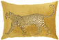 Bold Golden Leopard Lumbar Pillow