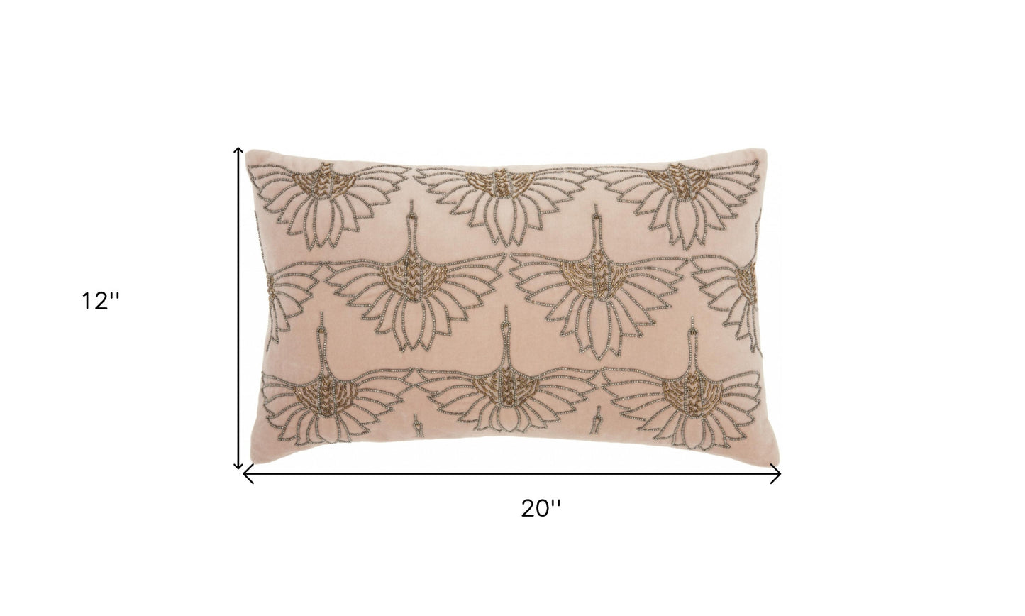 Brilliant Blush Pink Lumbar Pillow