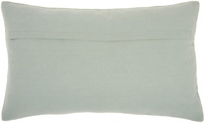 Brilliant Celadon Blue Lumbar Pillow