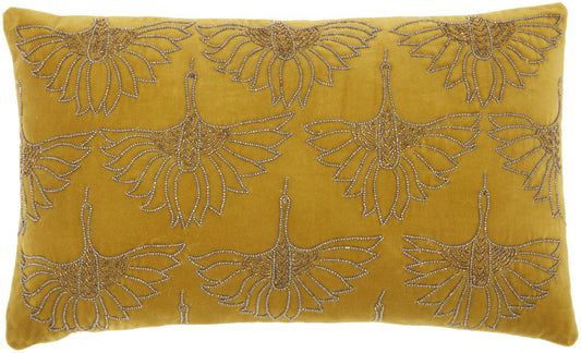 Brilliant Gold Lumbar Pillow