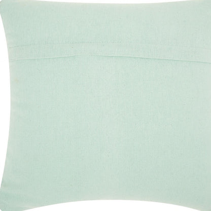 Boho Seafoam Green Textural Chevron Throw Pillow