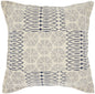 Indigo And Ivory Geometric Throw Pillow