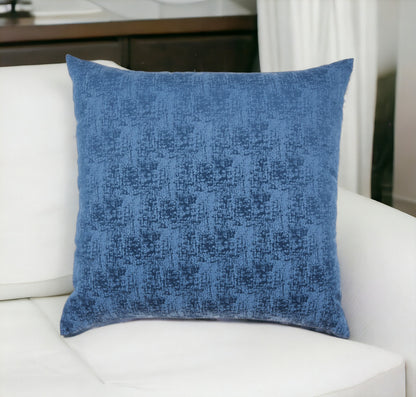 22" Navy Blue Abstract Throw Pillow