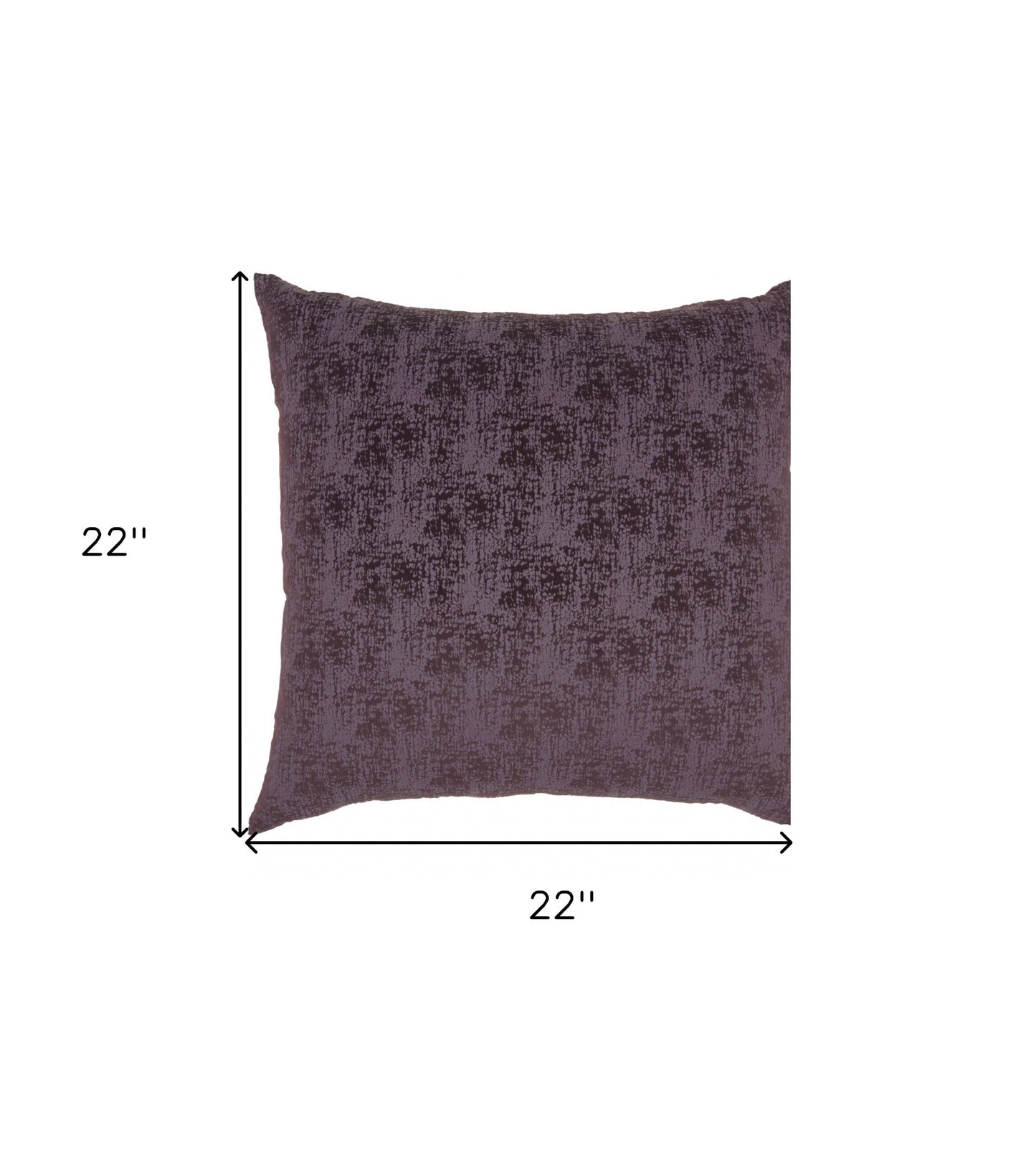 22" Plum Abstract Throw Pillow