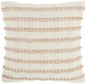 18" Blush Cotton Blend Throw Pillow