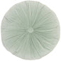 16" X 16" Mint Green Round Velvet Throw Pillow