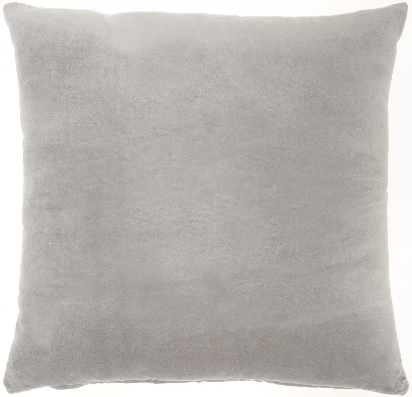 20" Gray Cotton Throw Pillow