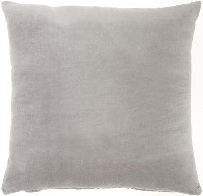 20" Gray Cotton Throw Pillow