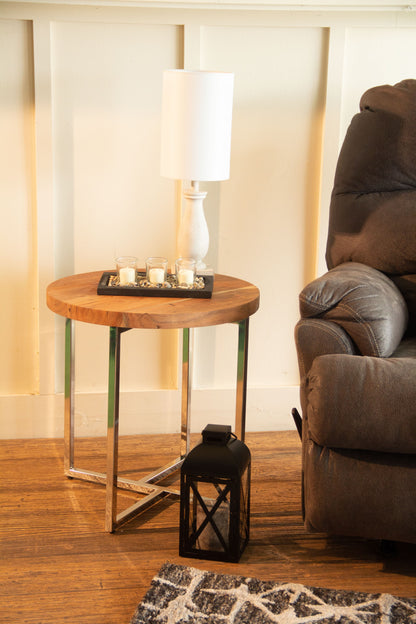 Modern Rustic Side Or End Table