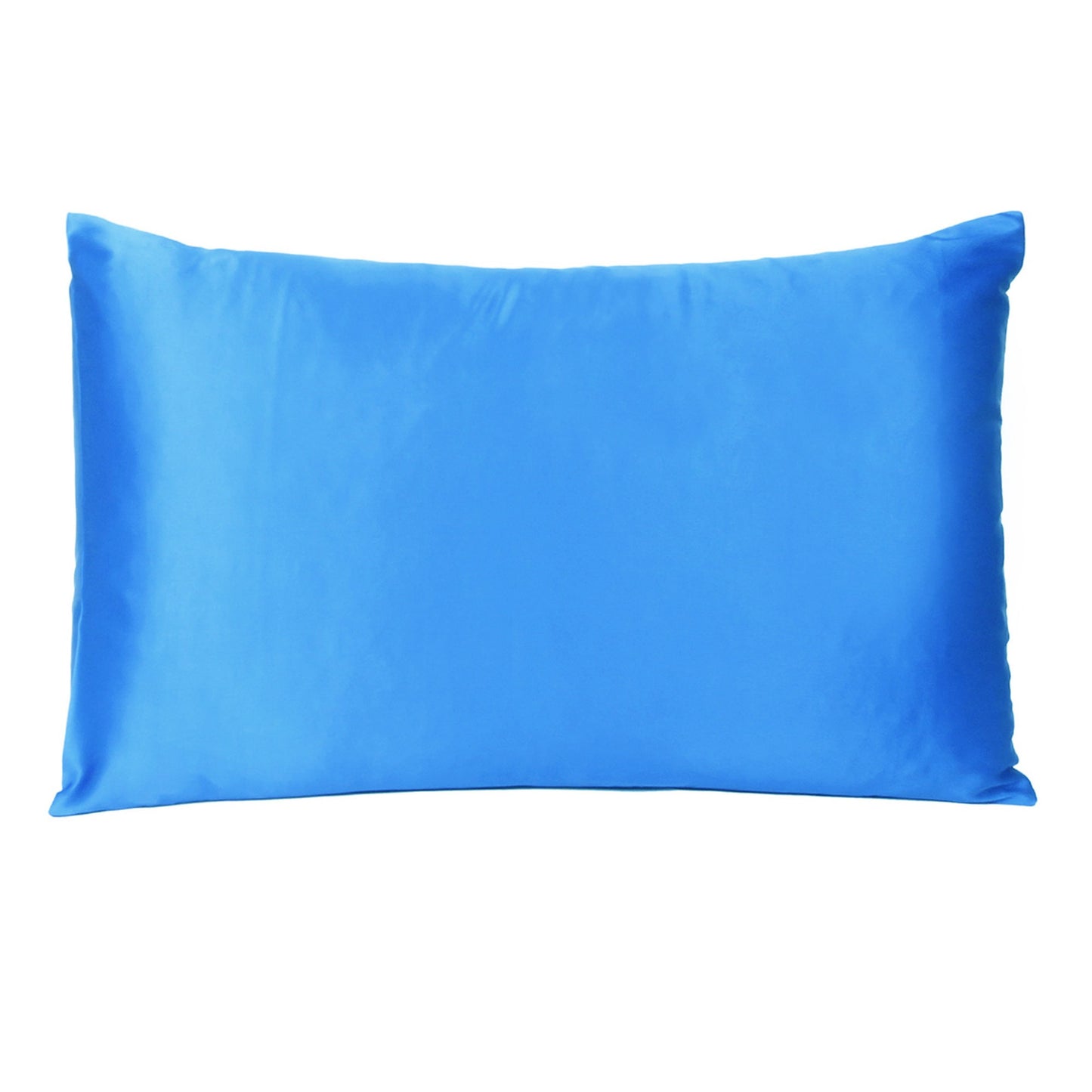 Blue Dreamy Set Of 2 Silky Satin King Pillowcases