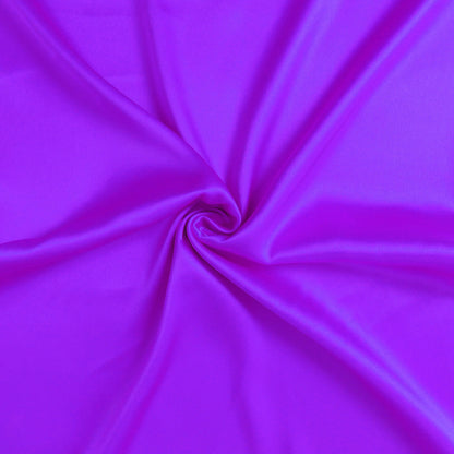 Bright Purple Dreamy Set Of 2 Silky Satin King Pillowcases