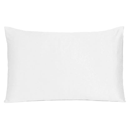 White Dreamy Set Of 2 Silky Satin Standard Pillowcases