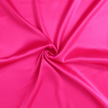 Fuchsia Dreamy Set Of 2 Silky Satin Standard Pillowcases