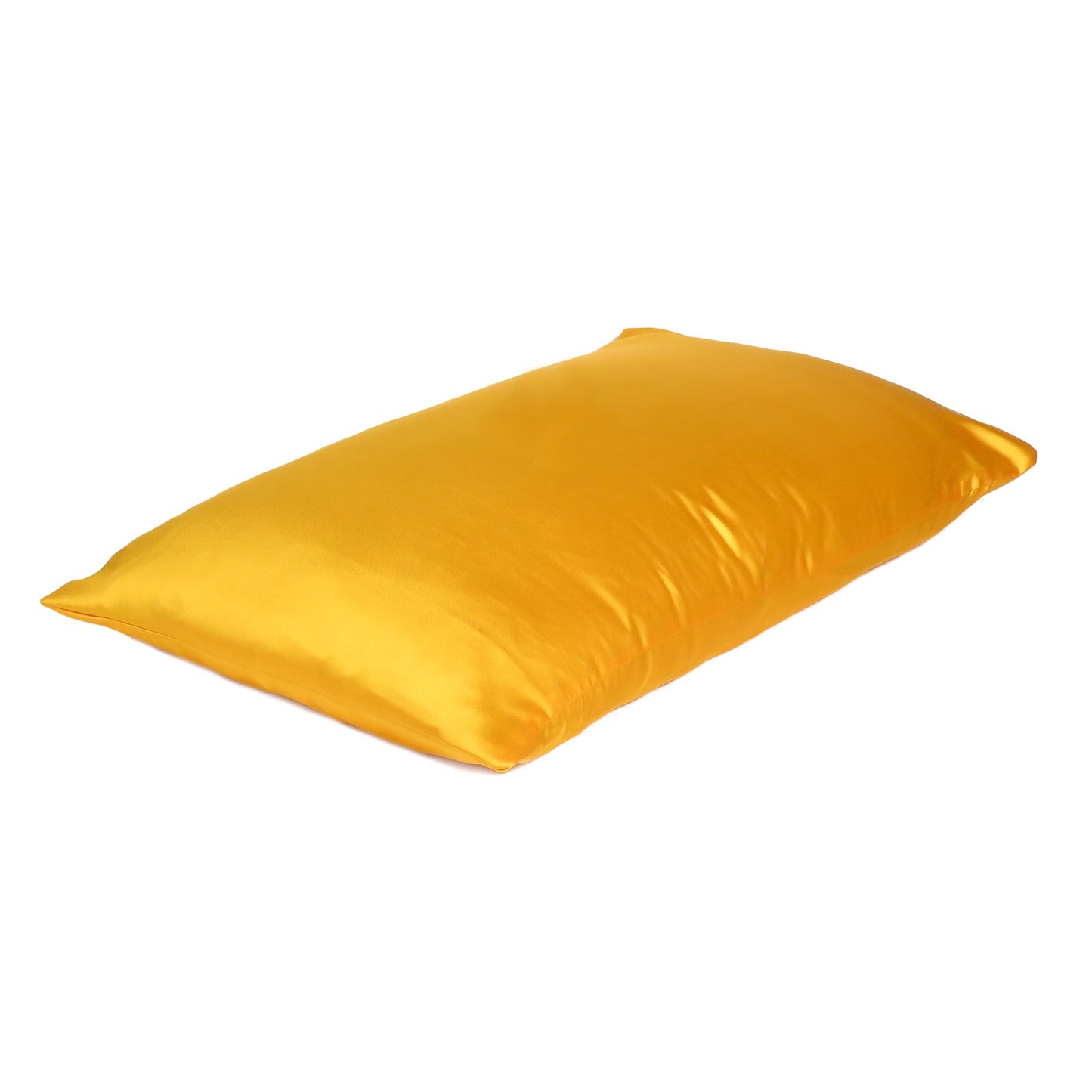 Goldenrod Dreamy Set Of 2 Silky Satin Standard Pillowcases