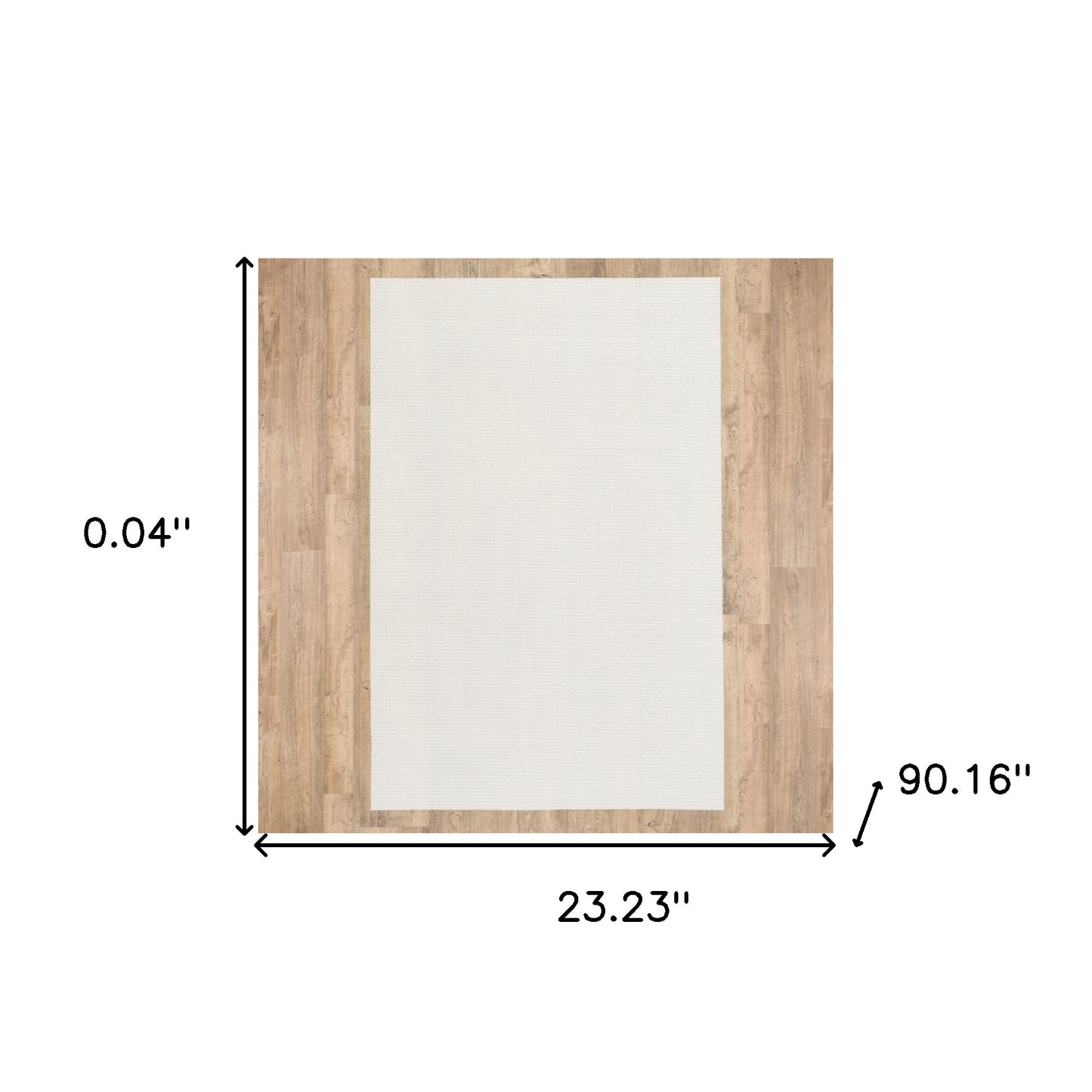 2" X 3" Standard Beige Non Slip Rug Pad