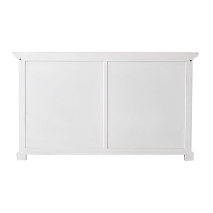 57" White Wood Two Drawer Buffet Server