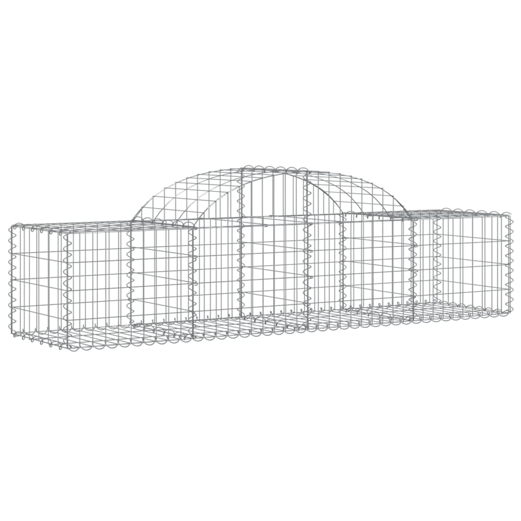 Arched Gabion Baskets 13 pcs 78.7"x19.7"x15.7"/23.6" Galvanized Iron