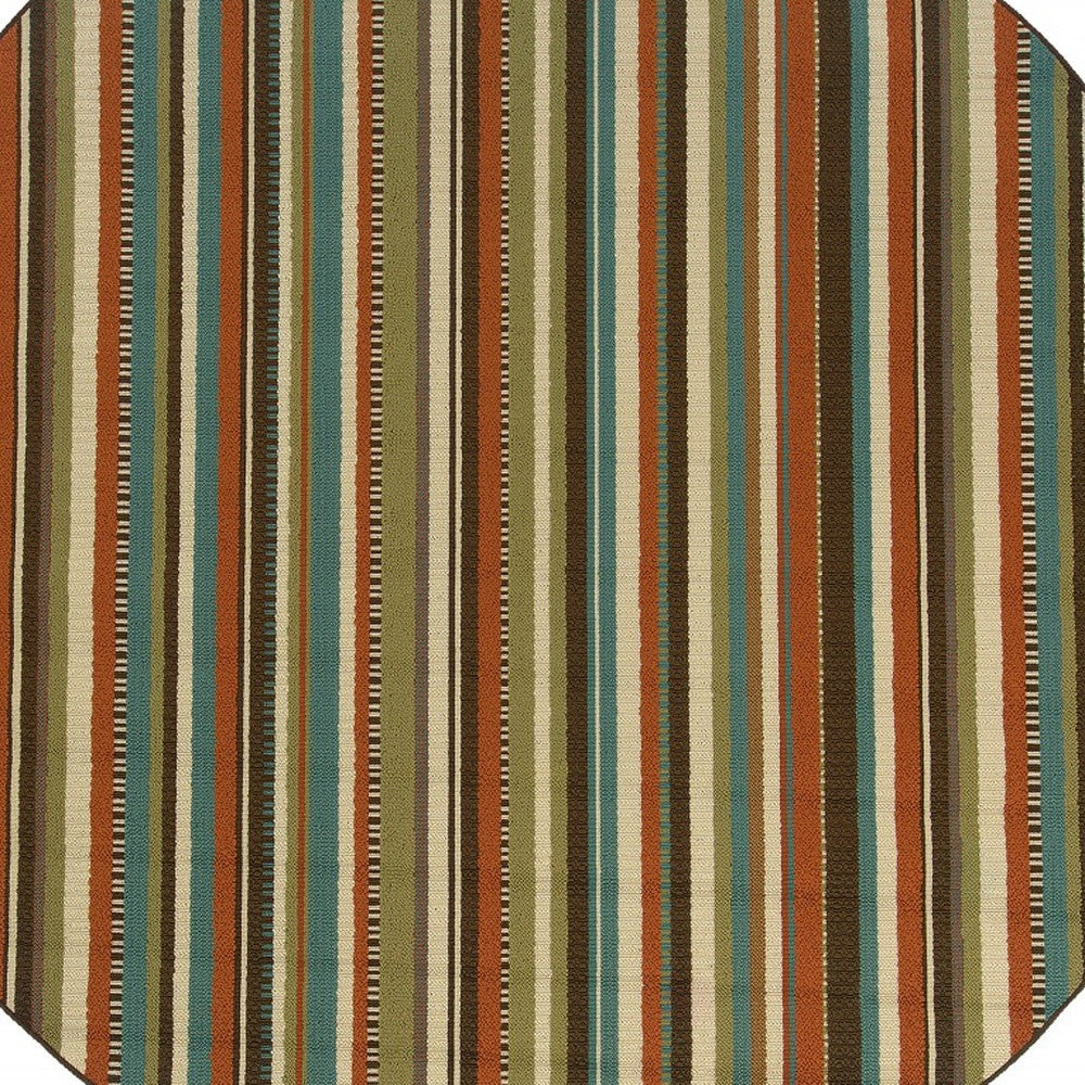 2' X 8' Green Indoor Outdoor Area Rug