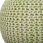 19" Green Round Pouf Ottoman