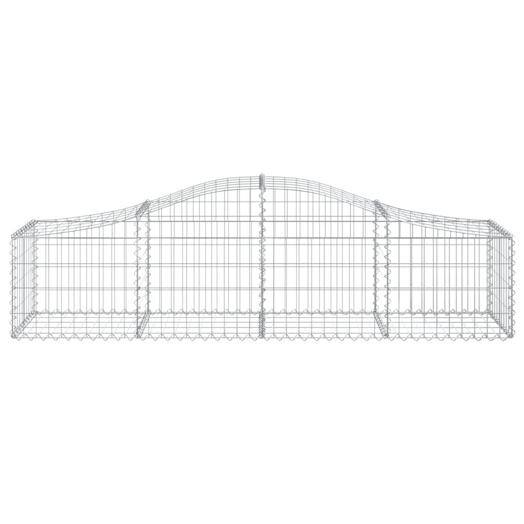 Arched Gabion Baskets 18 pcs 78.7"x19.7"x15.7"/23.6" Galvanized Iron