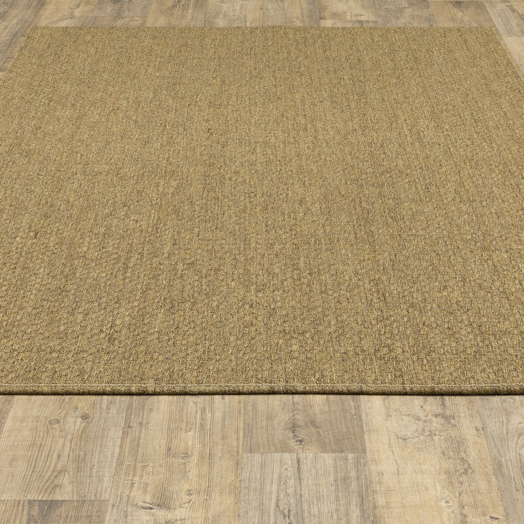 2' X 4' Tan Indoor Outdoor Area Rug