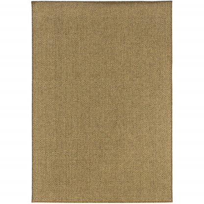 7' X 10' Tan Indoor Outdoor Area Rug