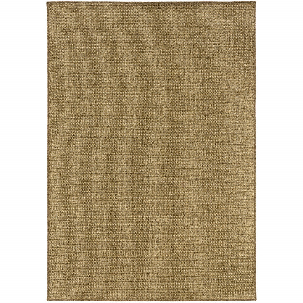 7' X 10' Tan Indoor Outdoor Area Rug