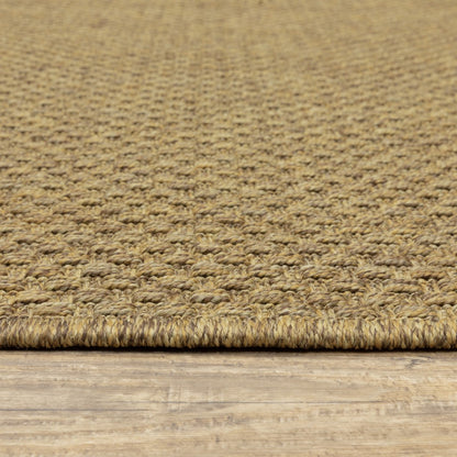 2' X 4' Tan Indoor Outdoor Area Rug