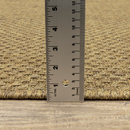 7' X 10' Tan Indoor Outdoor Area Rug