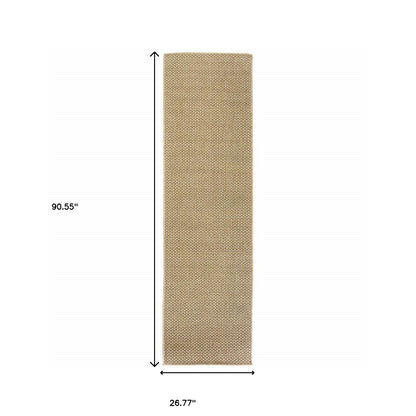 4' X 6' Beige Indoor Outdoor Area Rug