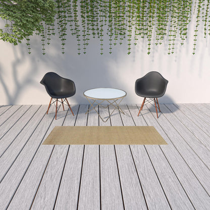 4' X 6' Beige Indoor Outdoor Area Rug