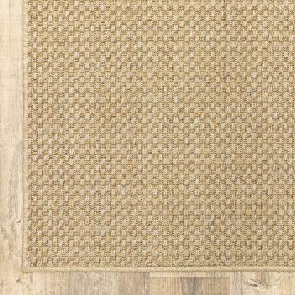 4' X 6' Beige Indoor Outdoor Area Rug