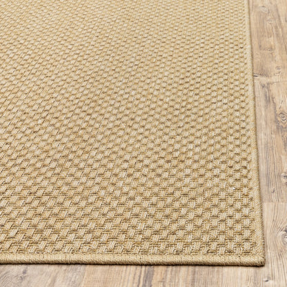 4' X 6' Beige Indoor Outdoor Area Rug