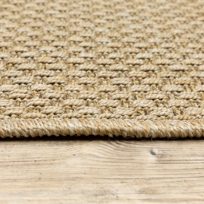 4' X 6' Beige Indoor Outdoor Area Rug