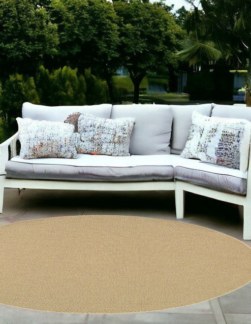 4' X 6' Beige Indoor Outdoor Area Rug