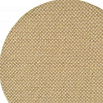 4' X 6' Beige Indoor Outdoor Area Rug