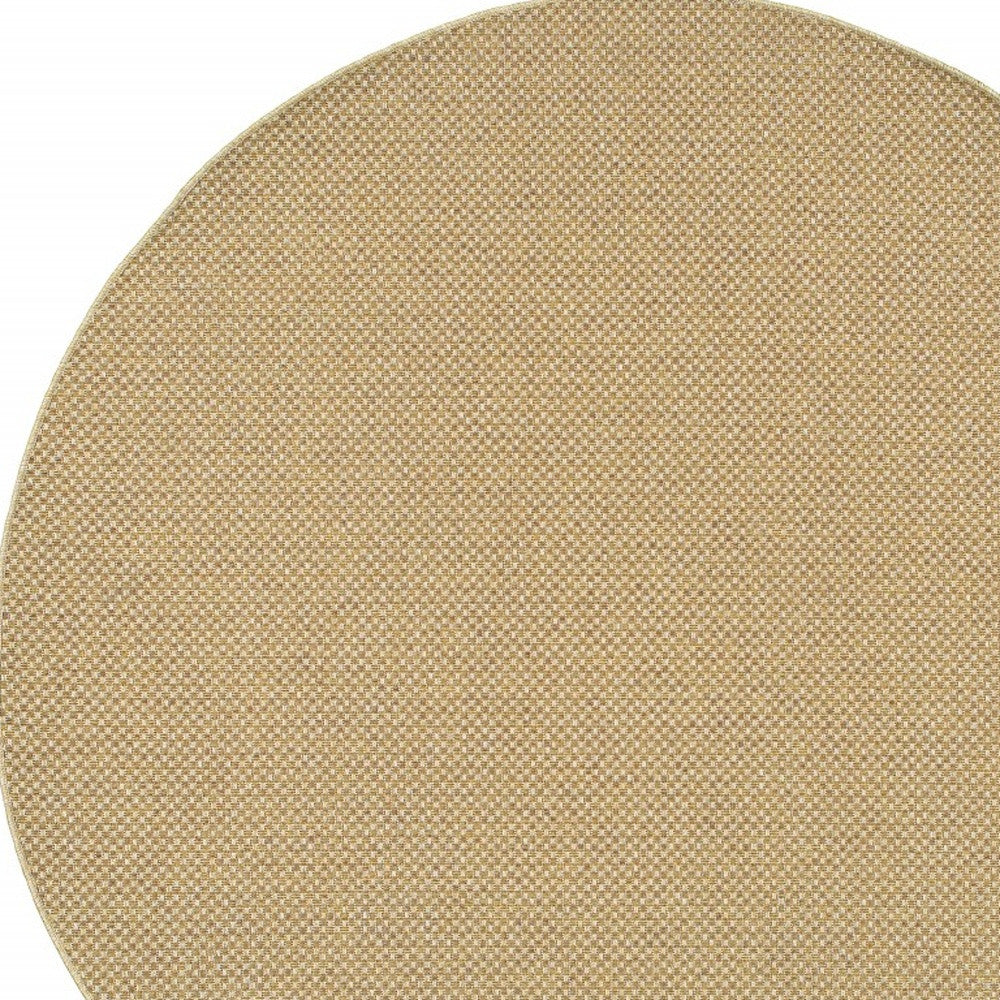 4' X 6' Beige Indoor Outdoor Area Rug