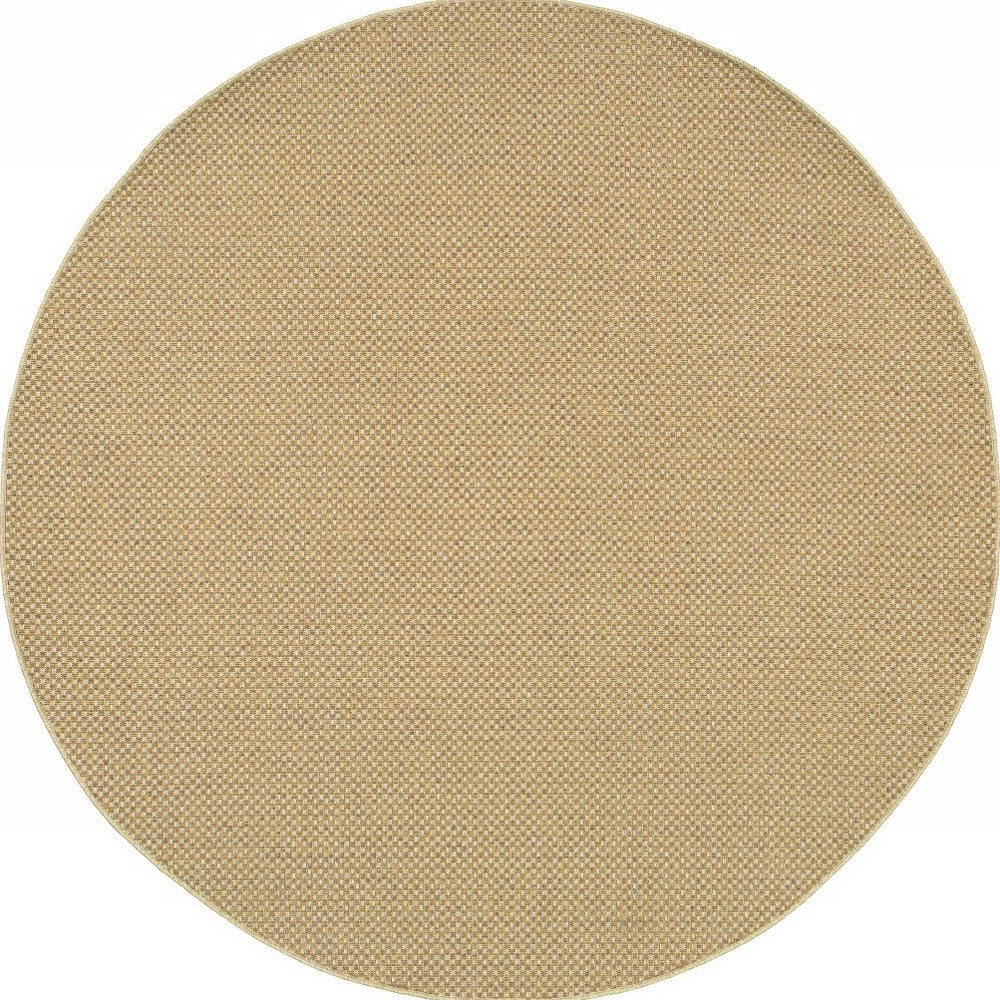 4' X 6' Beige Indoor Outdoor Area Rug