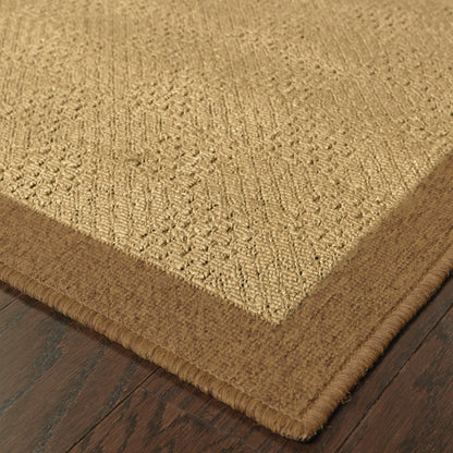 2' X 8' Beige Indoor Outdoor Area Rug