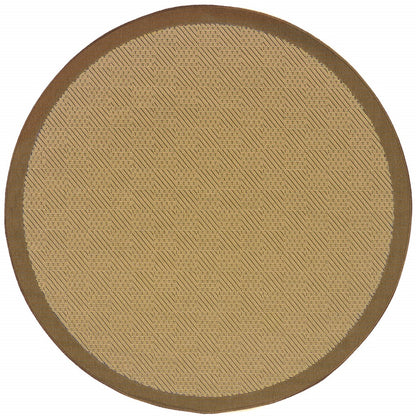 2' X 8' Beige Indoor Outdoor Area Rug