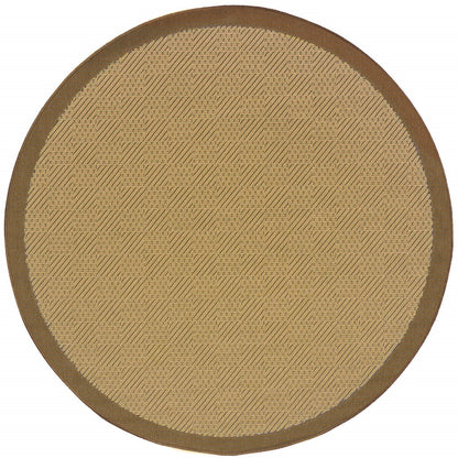 2' X 8' Beige Indoor Outdoor Area Rug