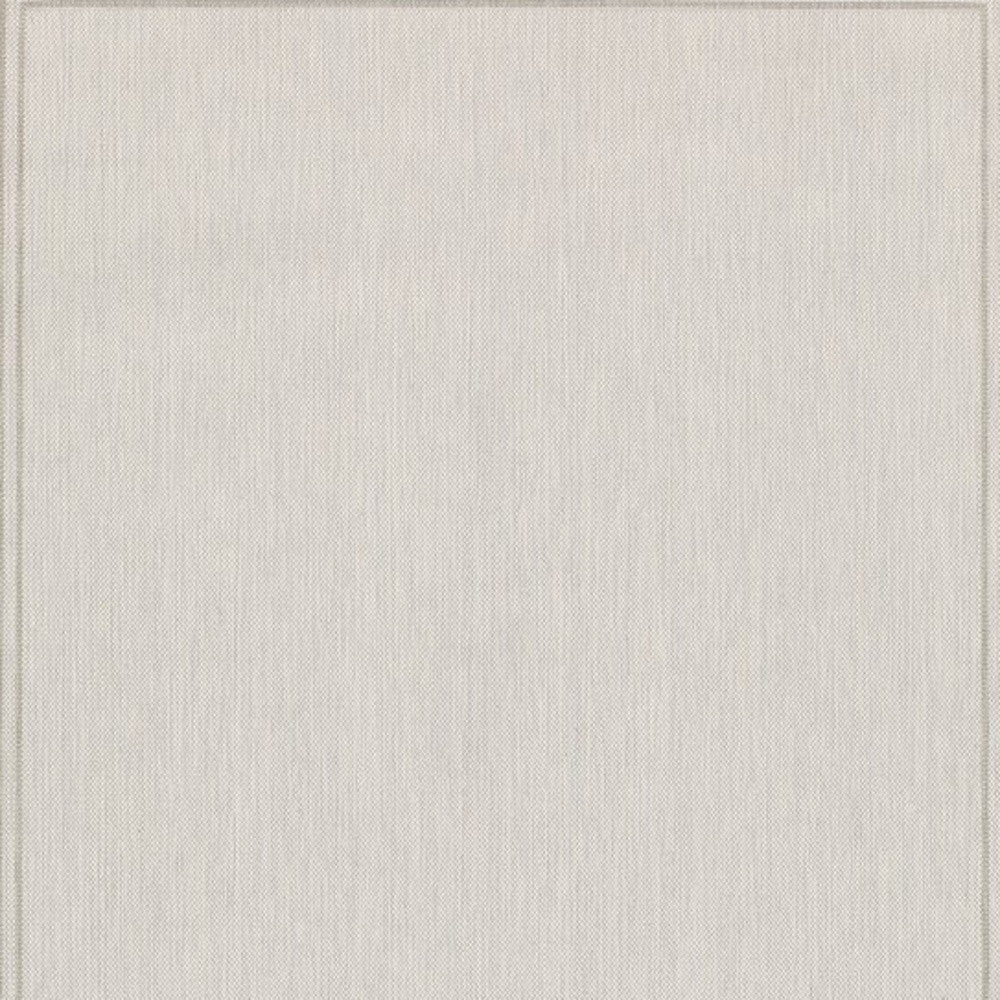 8' X 10' Gray and Ivory Indoor Outdoor Area Rug