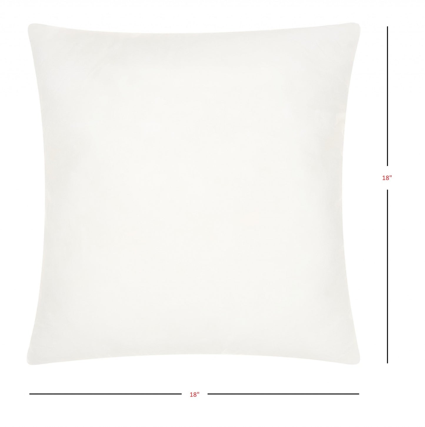 18" X 18" Choice White Square Pillow Insert