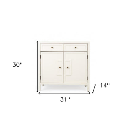 Imperial White Console Cabinet