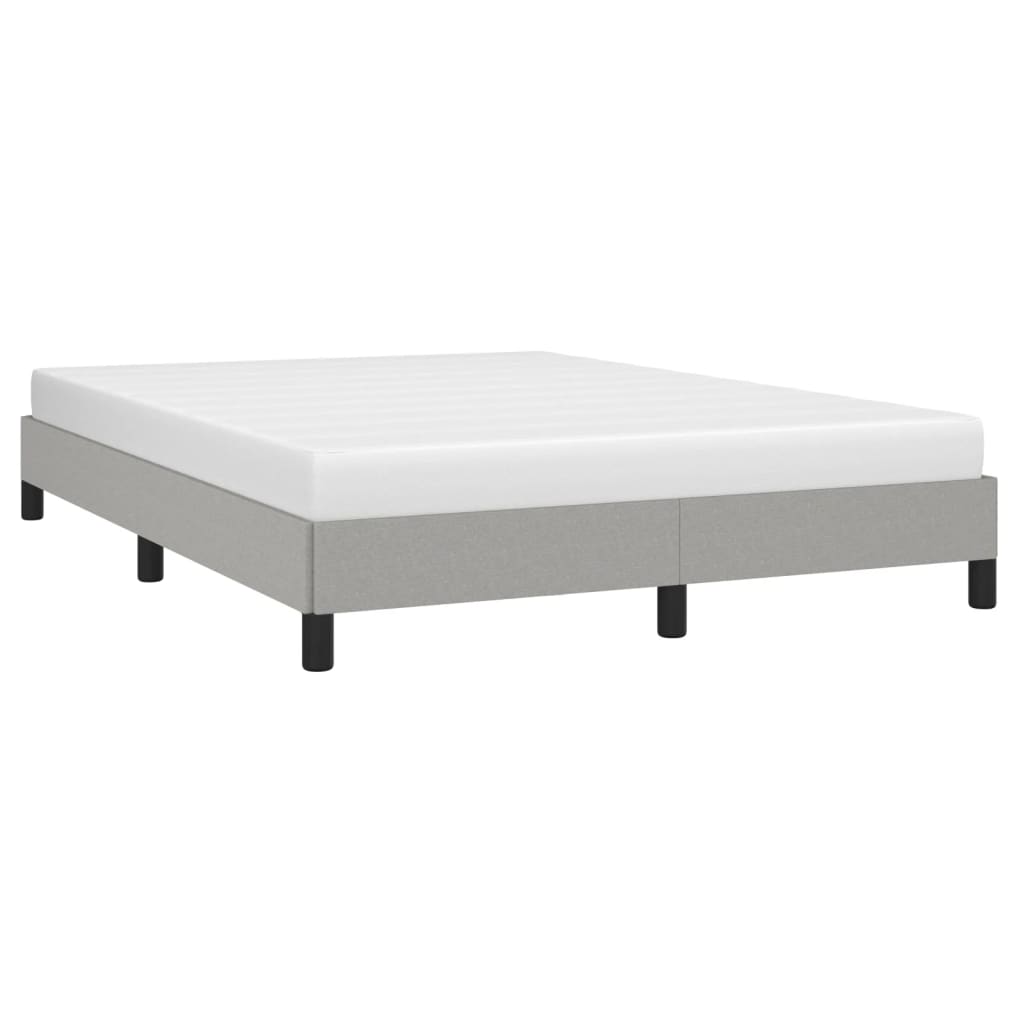 Bed Frame Light Gray 53.9"x74.8" Full Fabric