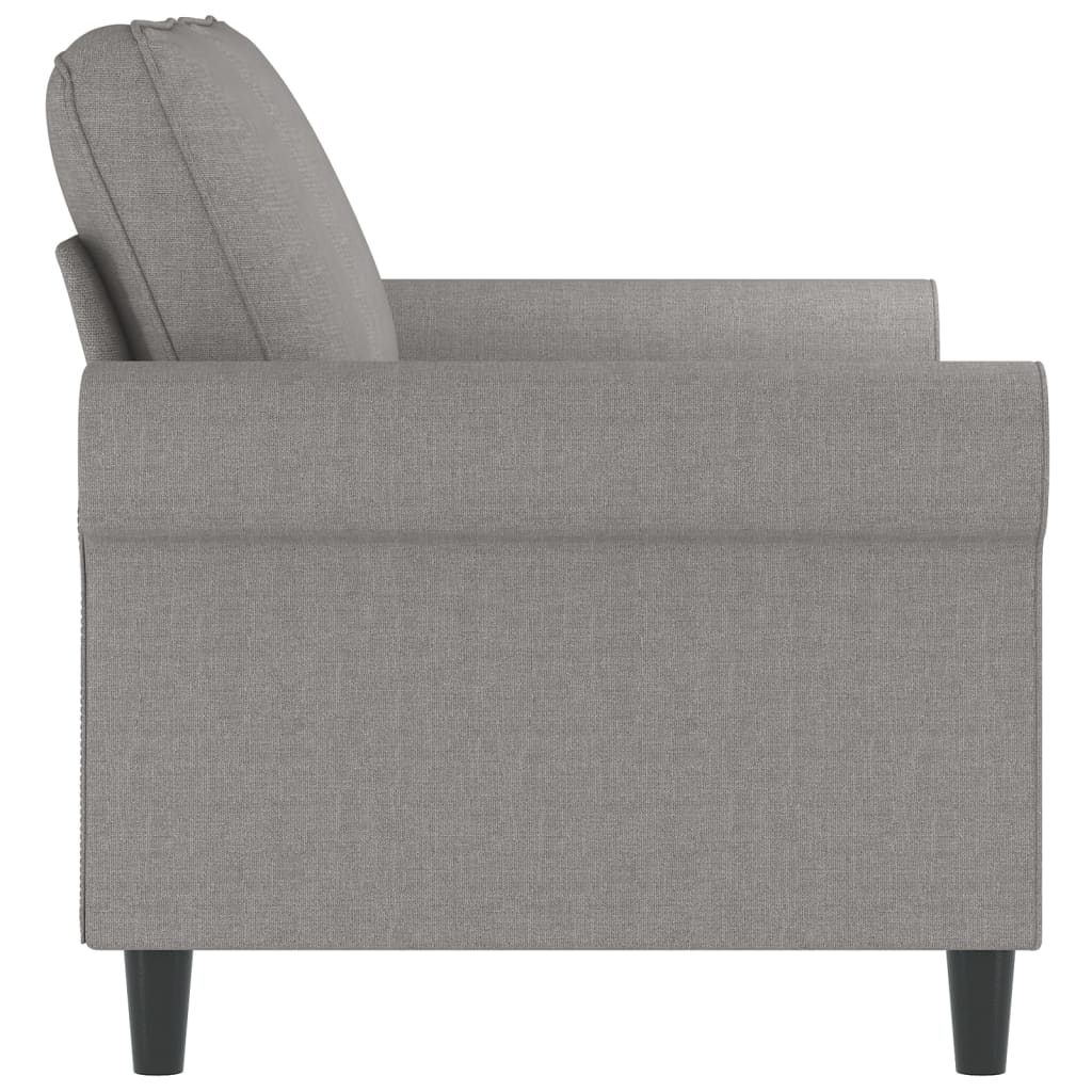 2-Seater Sofa Light Gray 47.2" Fabric