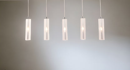 Stark Five Bulb Clear Ceiling Lamp