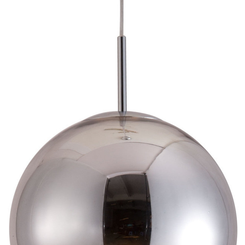 Silver Lantern Metal Dimmable Ceiling Light