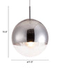 Silver Lantern Metal Dimmable Ceiling Light