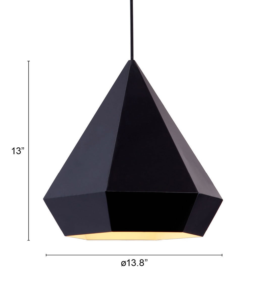 Black Lantern Metal Dimmable Ceiling Light With Black Shades